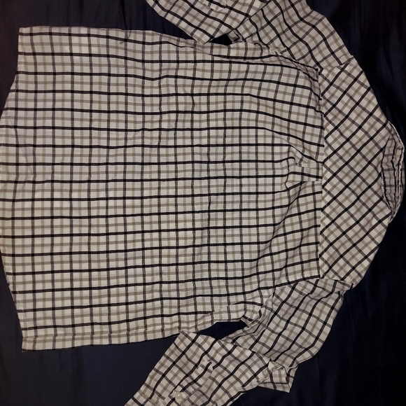 Boys Size 7 French Toast Black & White Plaid Button Down Shirt - Picture 5 of 5